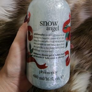 Philosophy Snow Angel shampoo, shower gel, & bubble bath